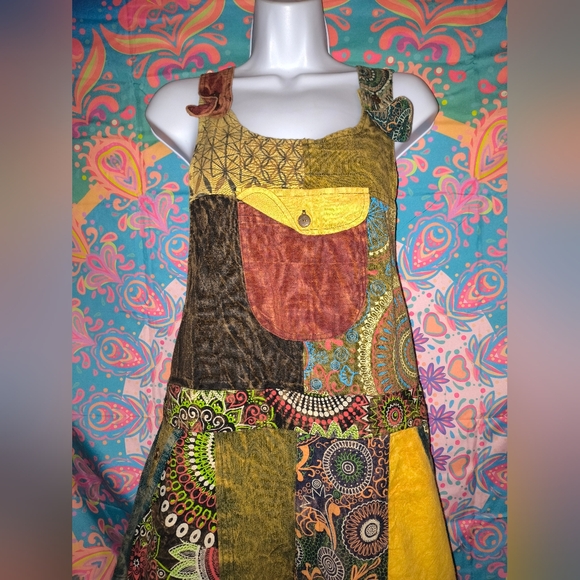 Kathmandu Colorful Patchwork Overalls - Picture 5 of 13